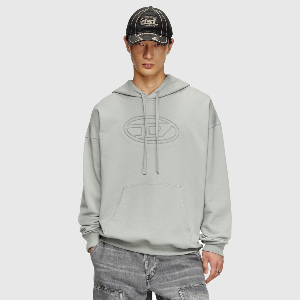 Diesel S-Ummer-Bigoval Sweat Top - Grey |ThirdBaseUrban