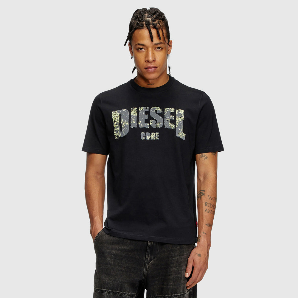 Diesel T-Adjust-R25 T-Shirt - Black |ThirdBaseUrban