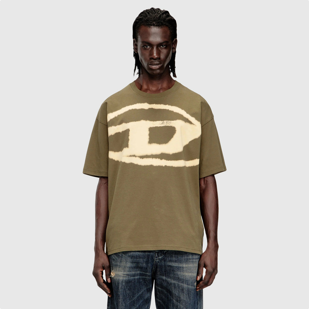 Diesel T-Boxt-Bleach T-Shirt - Olive |ThirdBaseUrban
