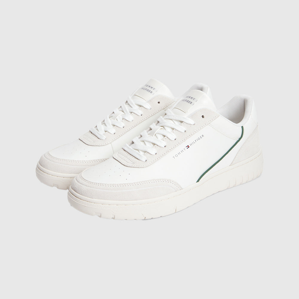 Basket Core Leatommy Suede Mix Sneaker - Ecru Multi