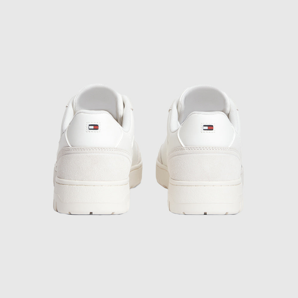 Basket Core Leatommy Suede Mix Sneaker - Ecru Multi