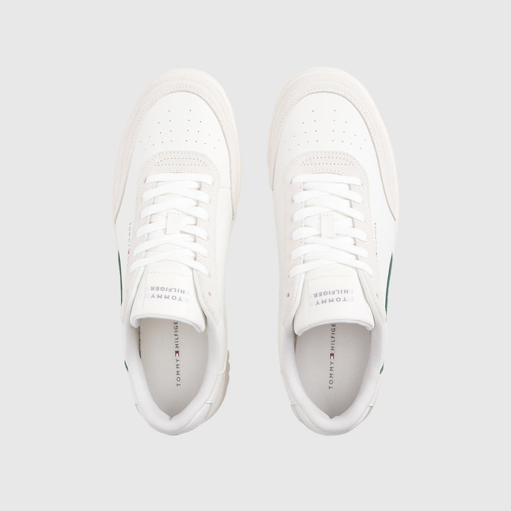 Basket Core Leatommy Suede Mix Sneaker - Ecru Multi