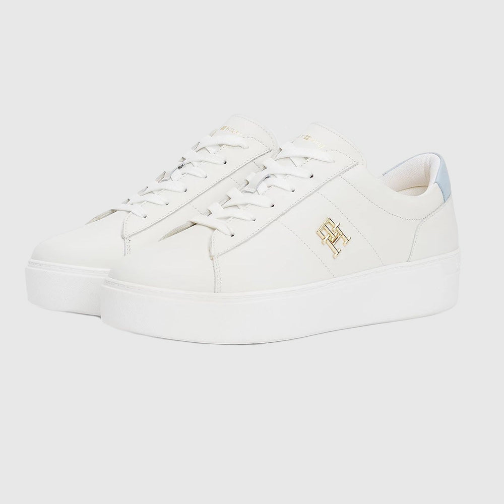 Platform Court Sneaker - Ecru