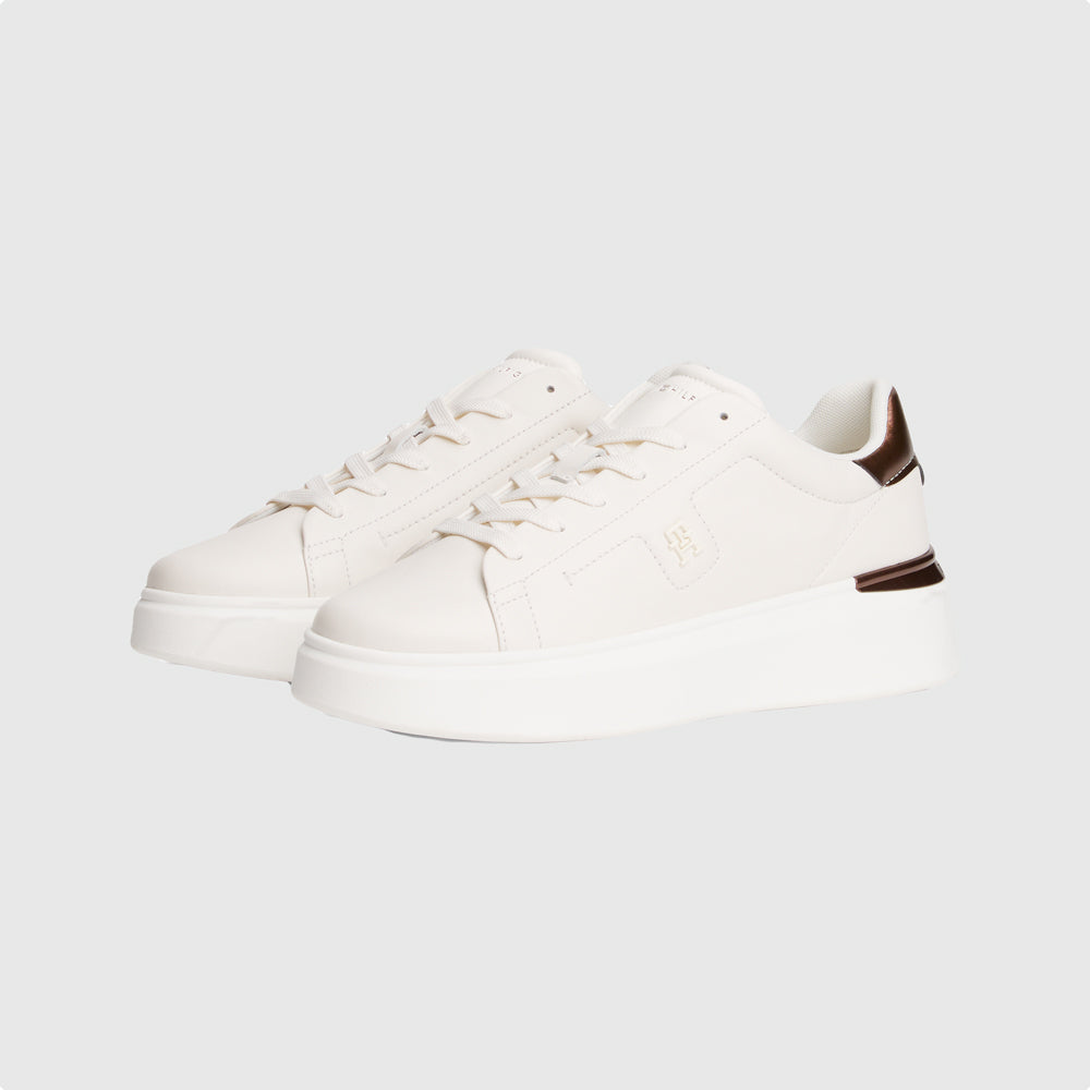 Chic Platform Sneaker Gold - Off White