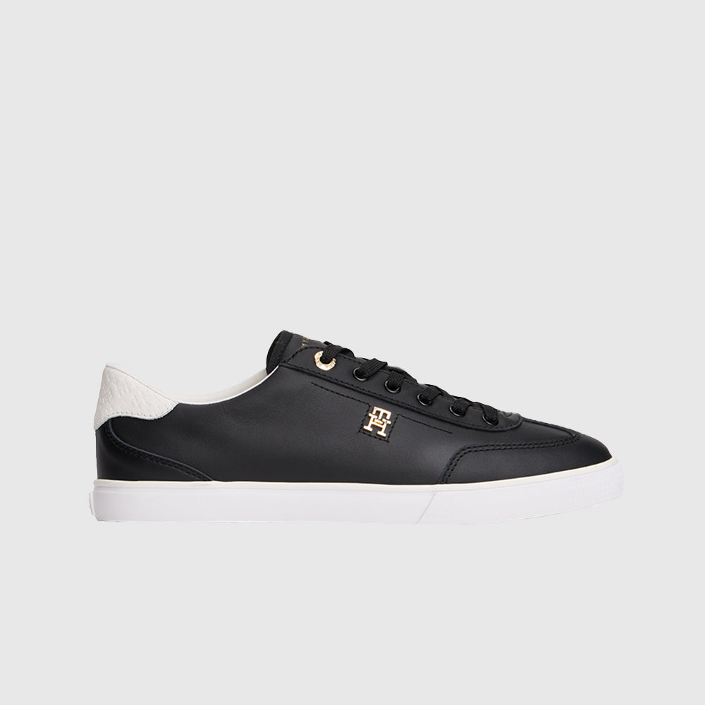 Low Profile Vulcanized Monogram Trainers - Black