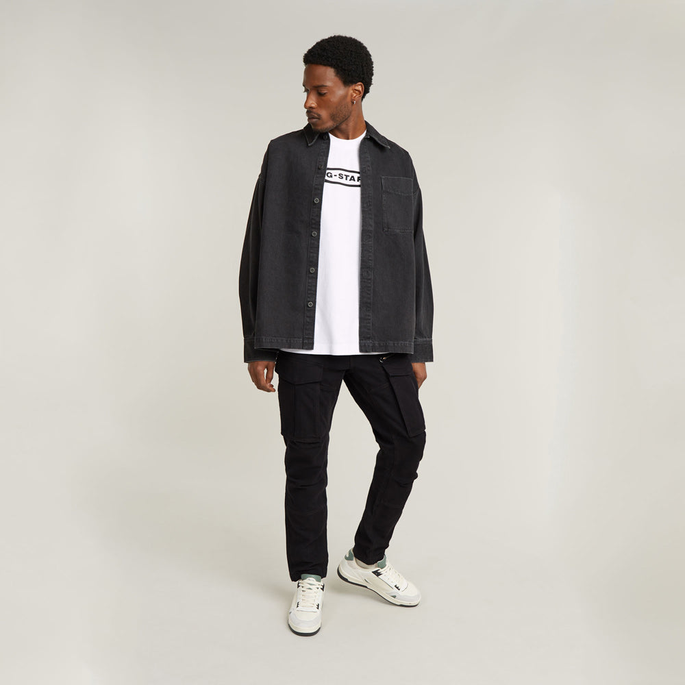 Rovic Tapered Cargo Pants - Black