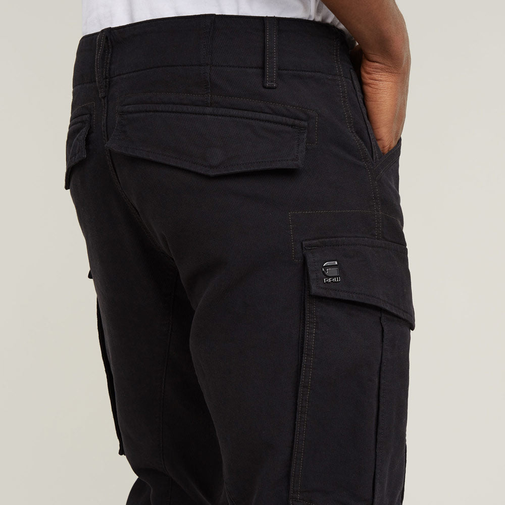 Rovic Tapered Cargo Pants - Black