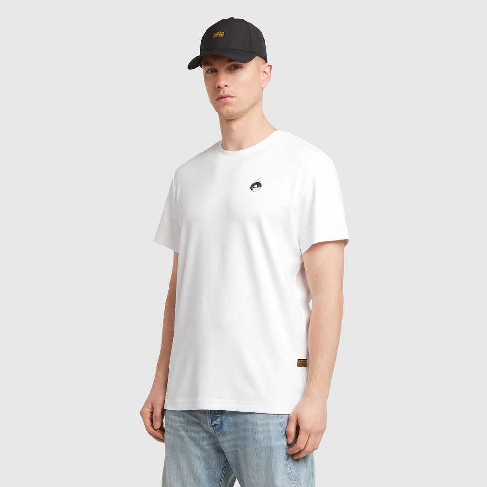 Trims Back T-Shirt - White