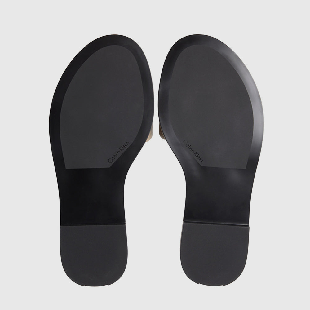 Round Flat Sandal - Taupe