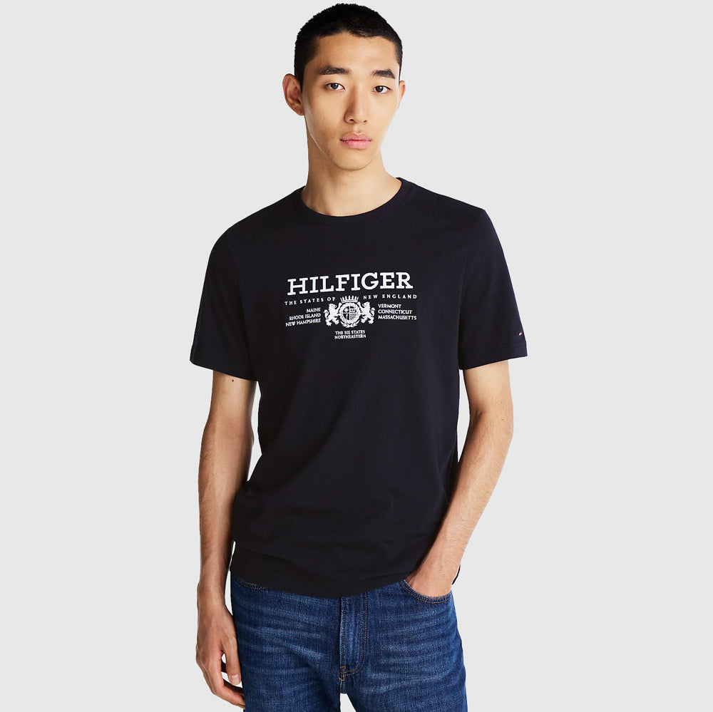Tommy Hilfiger Crest T-Shirt - Navy |ThirdBaseUrban