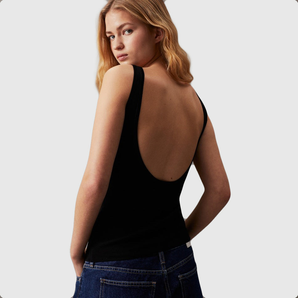 Calvin Klein Sweater Tank Top - Black |ThirdBaseUrban