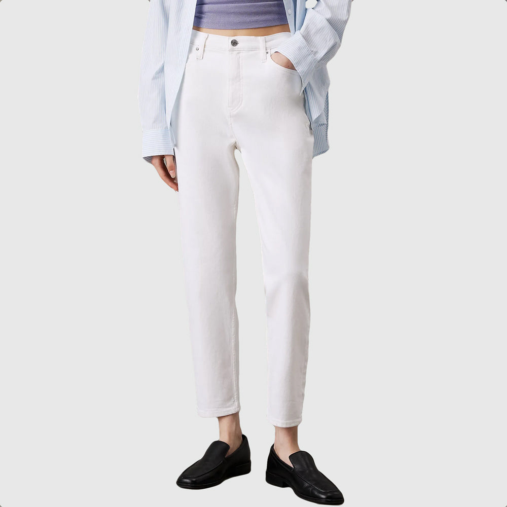 Calvin Klein Mom Jean - White |ThirdBaseUrban