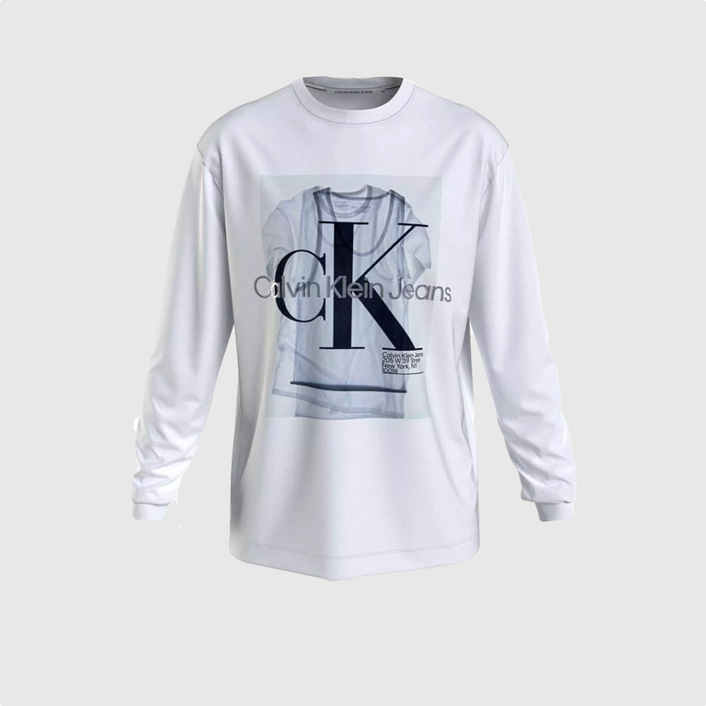 Calvin Klein Lightbox Graphic Top - White |ThirdBaseUrban