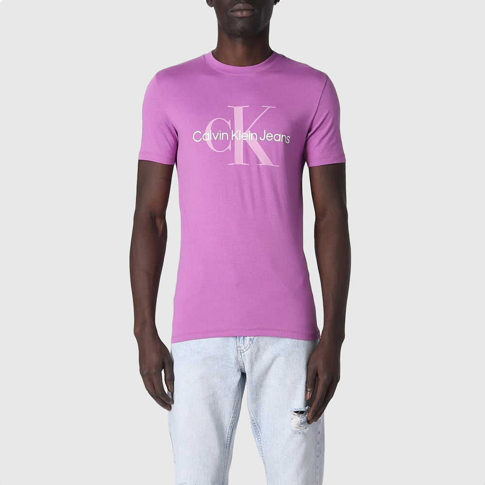 Calvin Klein Monologo T-Shirt - Purple |ThirdBaseUrban