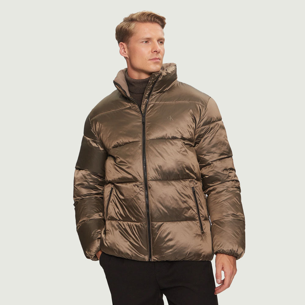Calvin Klein Puffer Jacket - Black Multi |ThirdBaseUrban