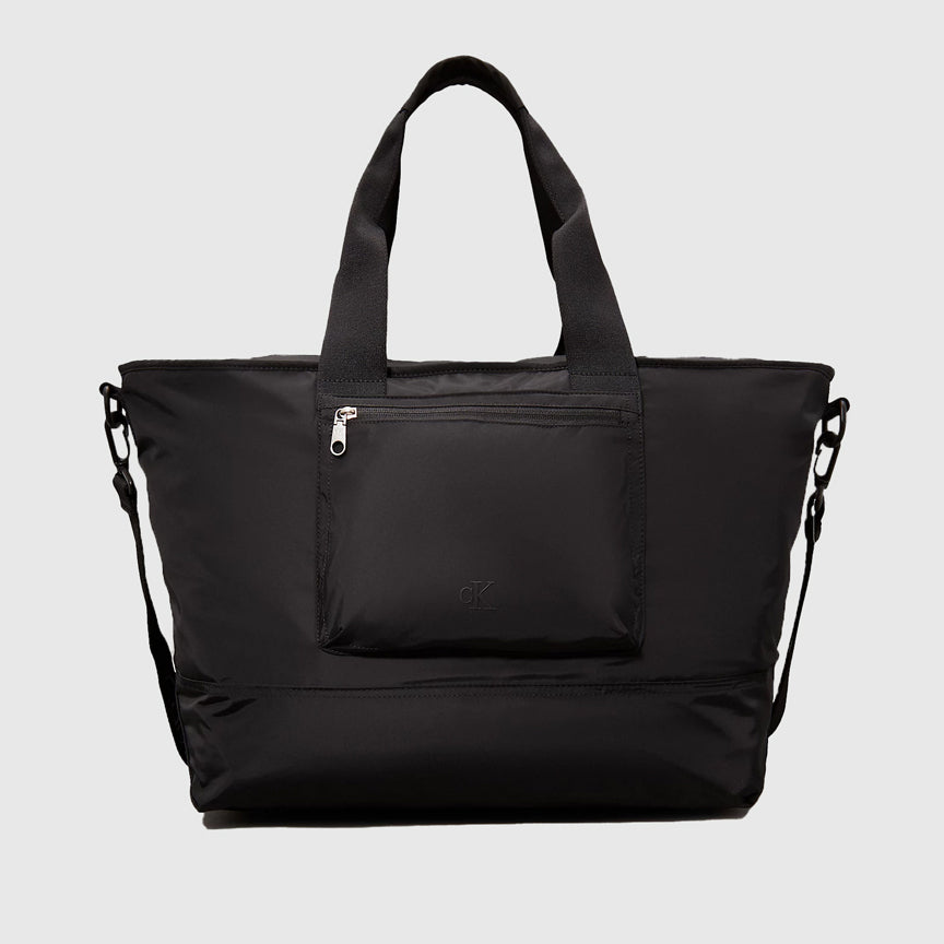 Calvin Klein Over Webbing Tote Bag - Black |ThirdBaseUrban