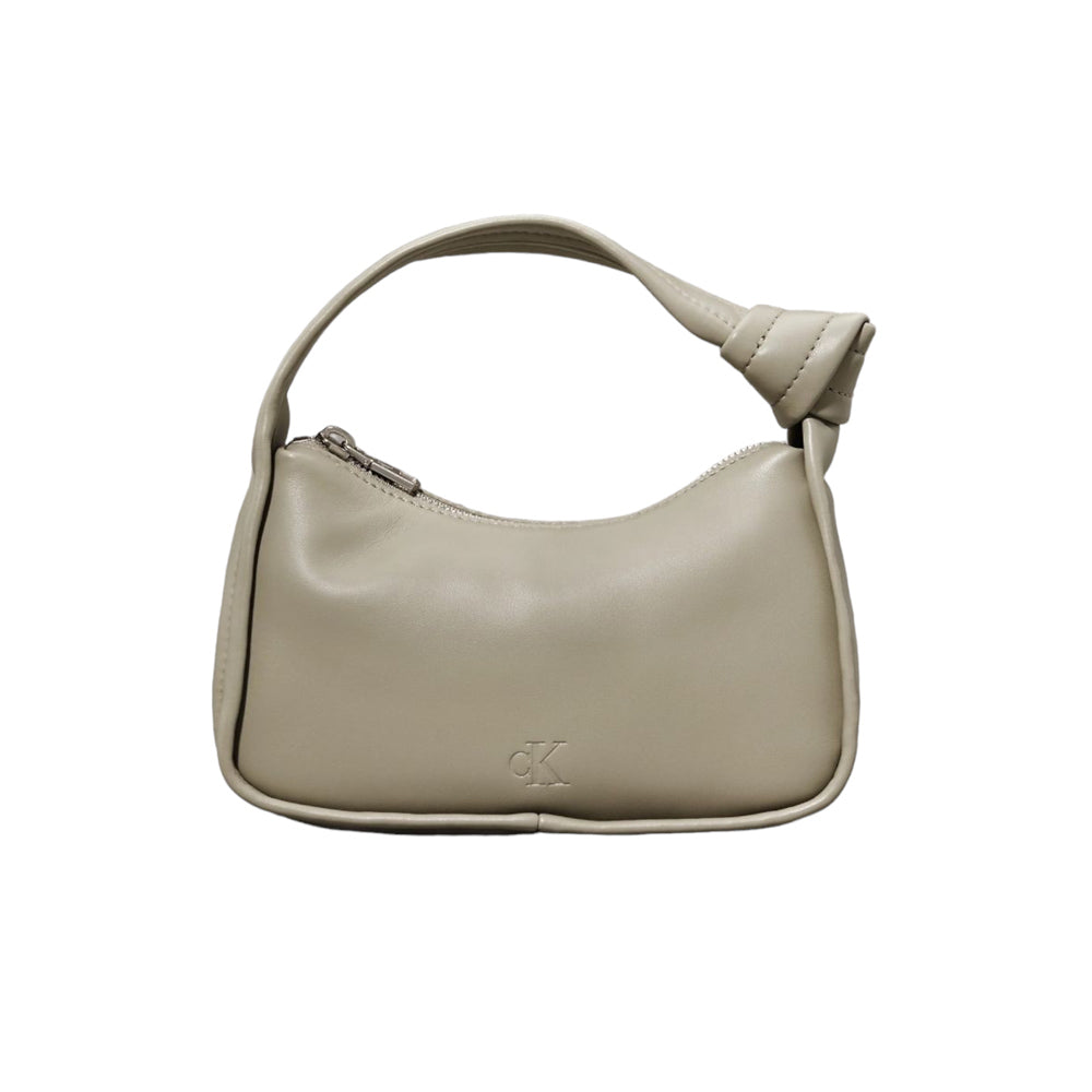 Knotted Mini Block Bag - Beige