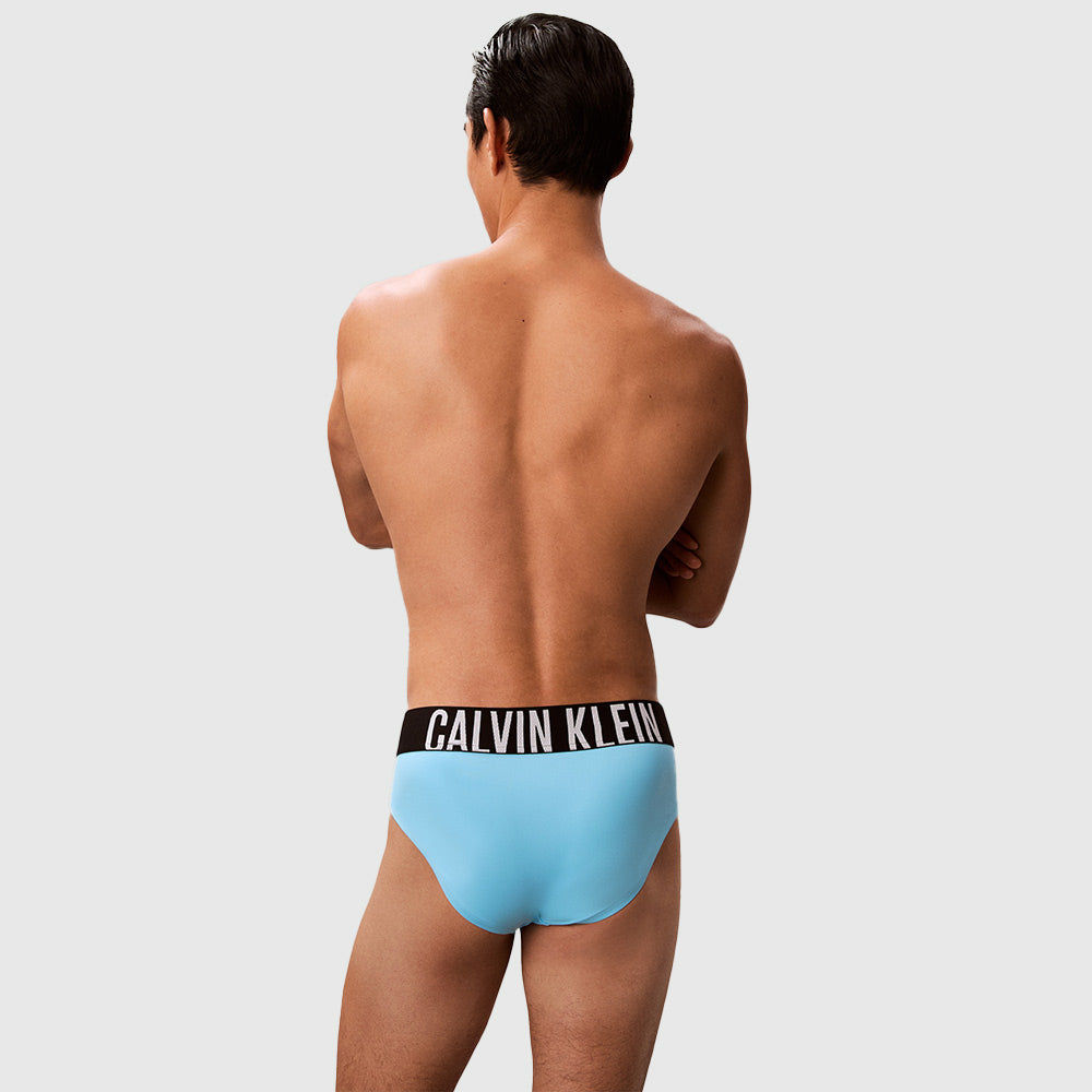 Logo Waistband Swim Brief - Light Blue