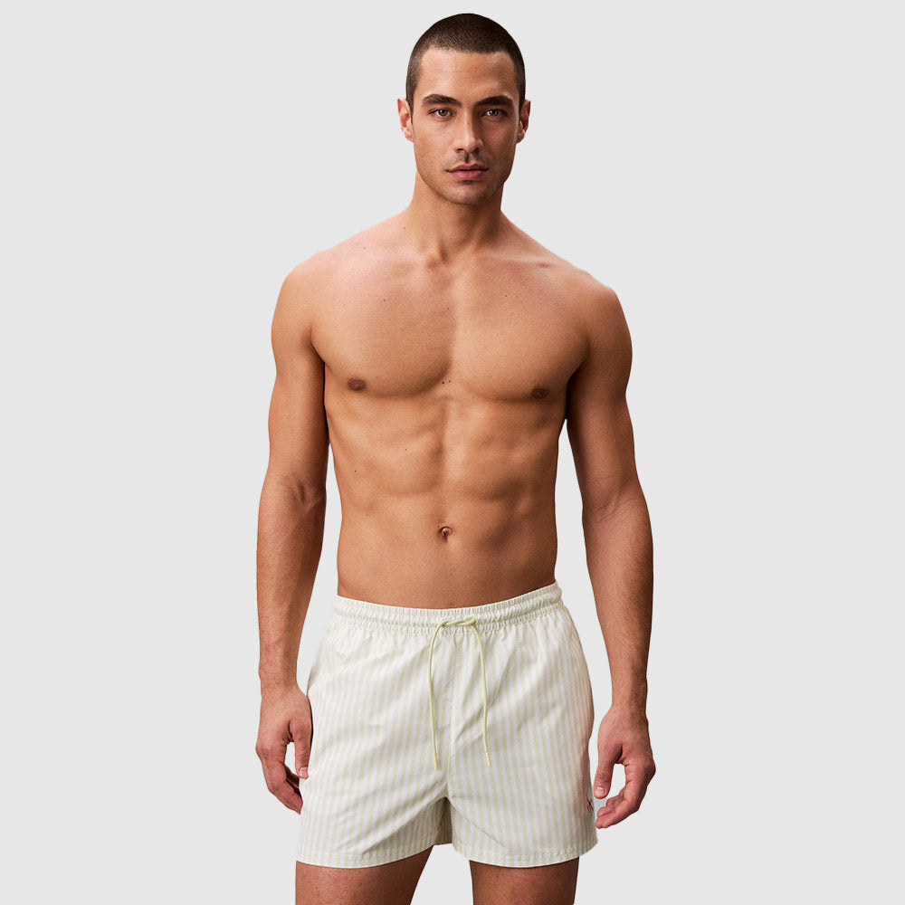 Medium Drawstring Swim Shorts - Green Multi