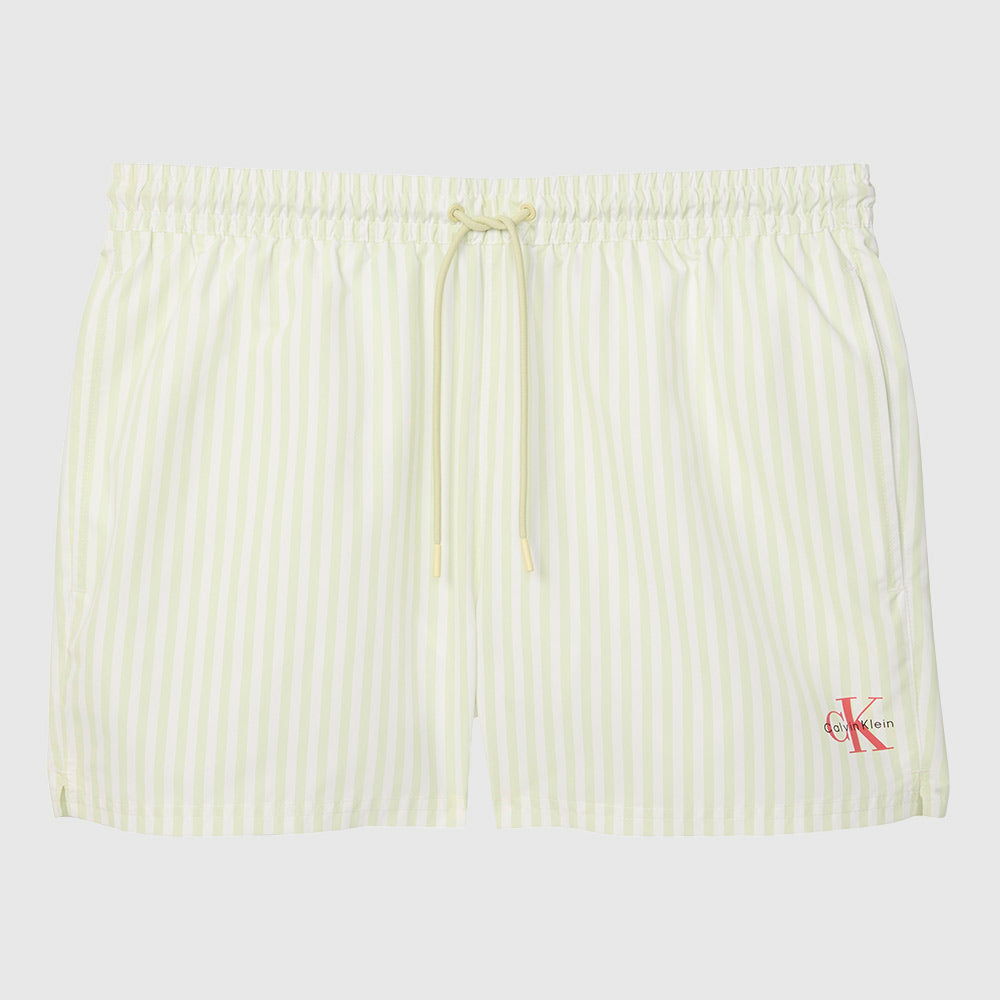 Medium Drawstring Swim Shorts - Green Multi