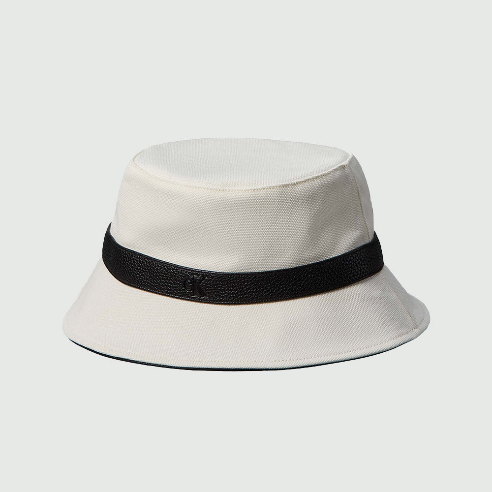 Canvas Bucket Hat - White