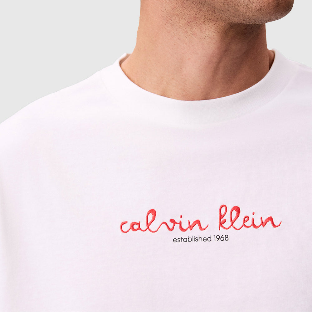 Logo Graphic Crew Neck T-Shirt - White
