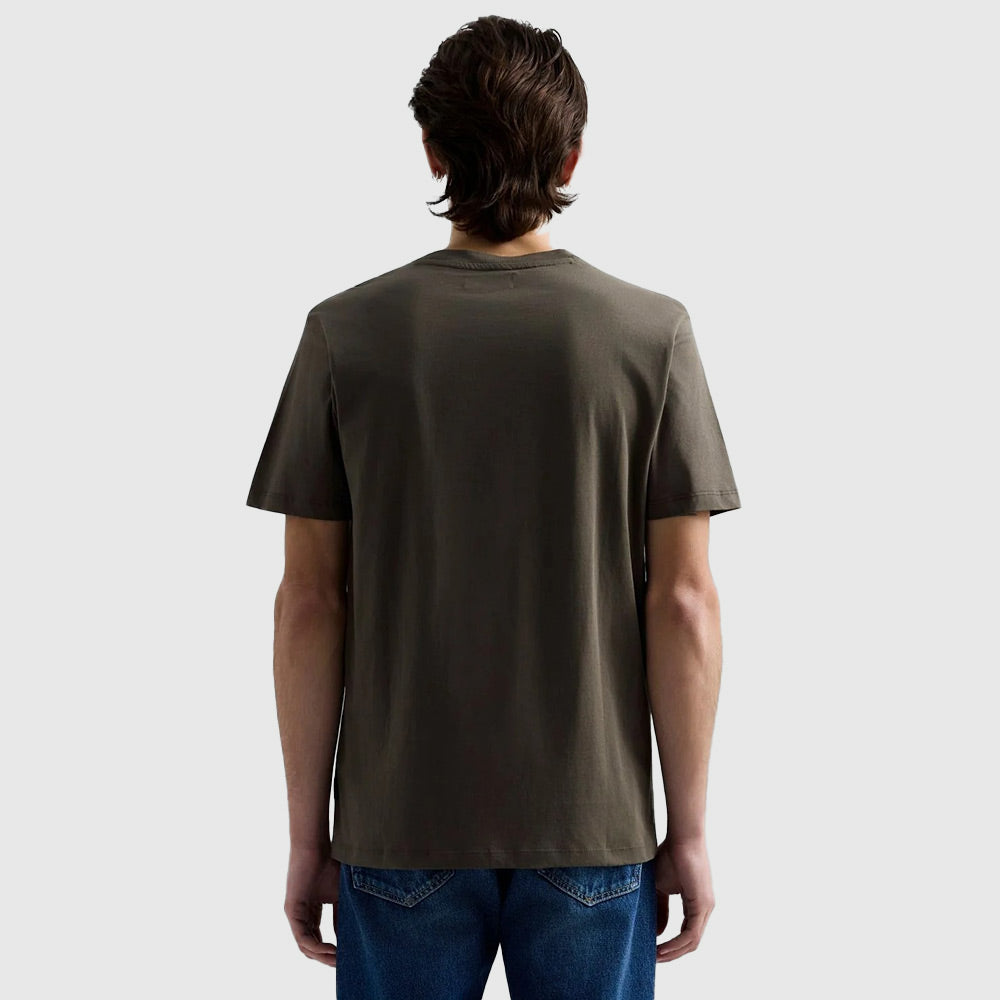 Crew Neck Basic T-Shirt - Mud Green
