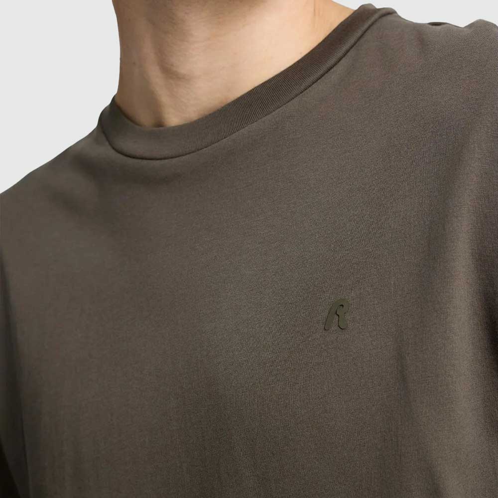 Crew Neck Basic T-Shirt - Mud Green