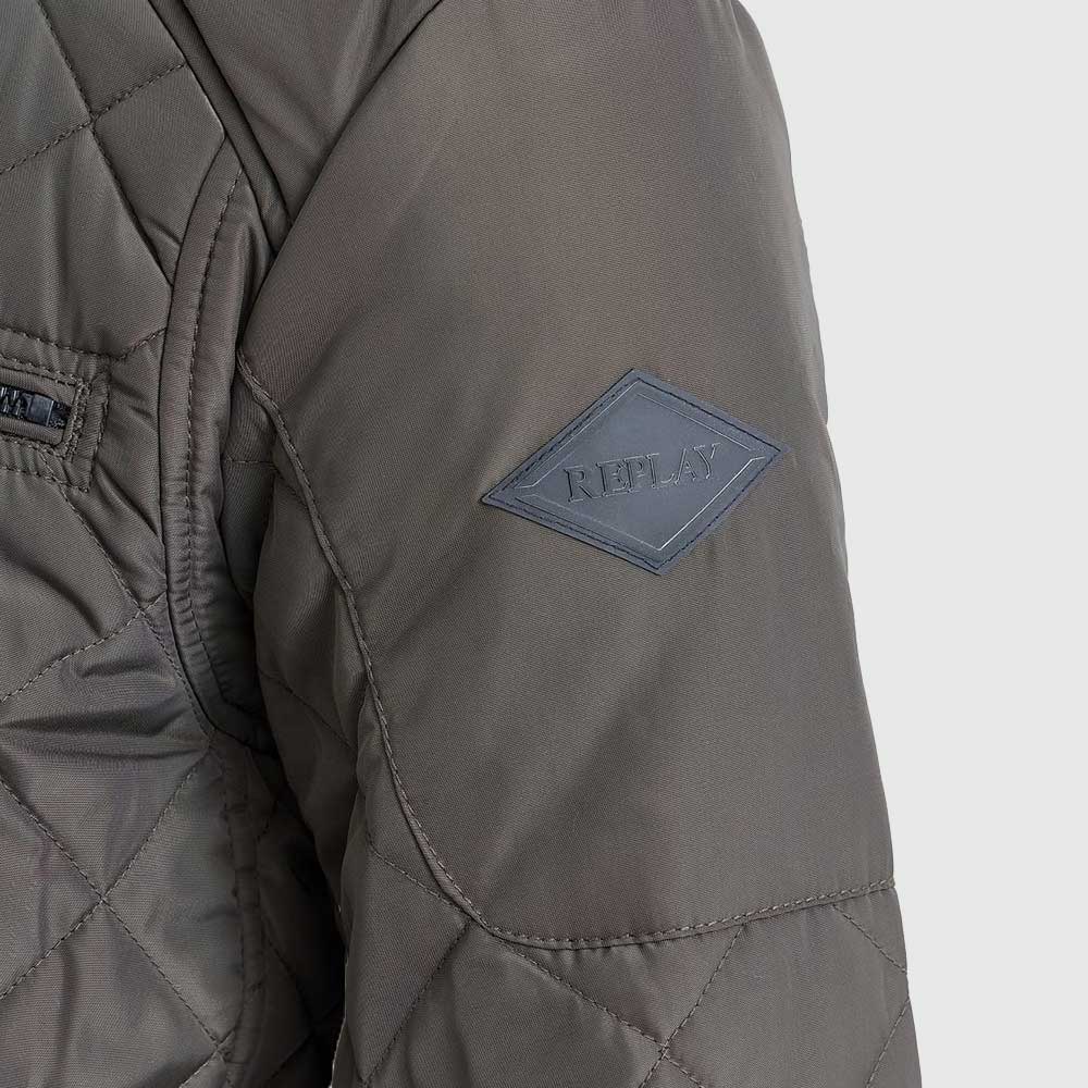 Quilted Oxford Jacket - Olive
