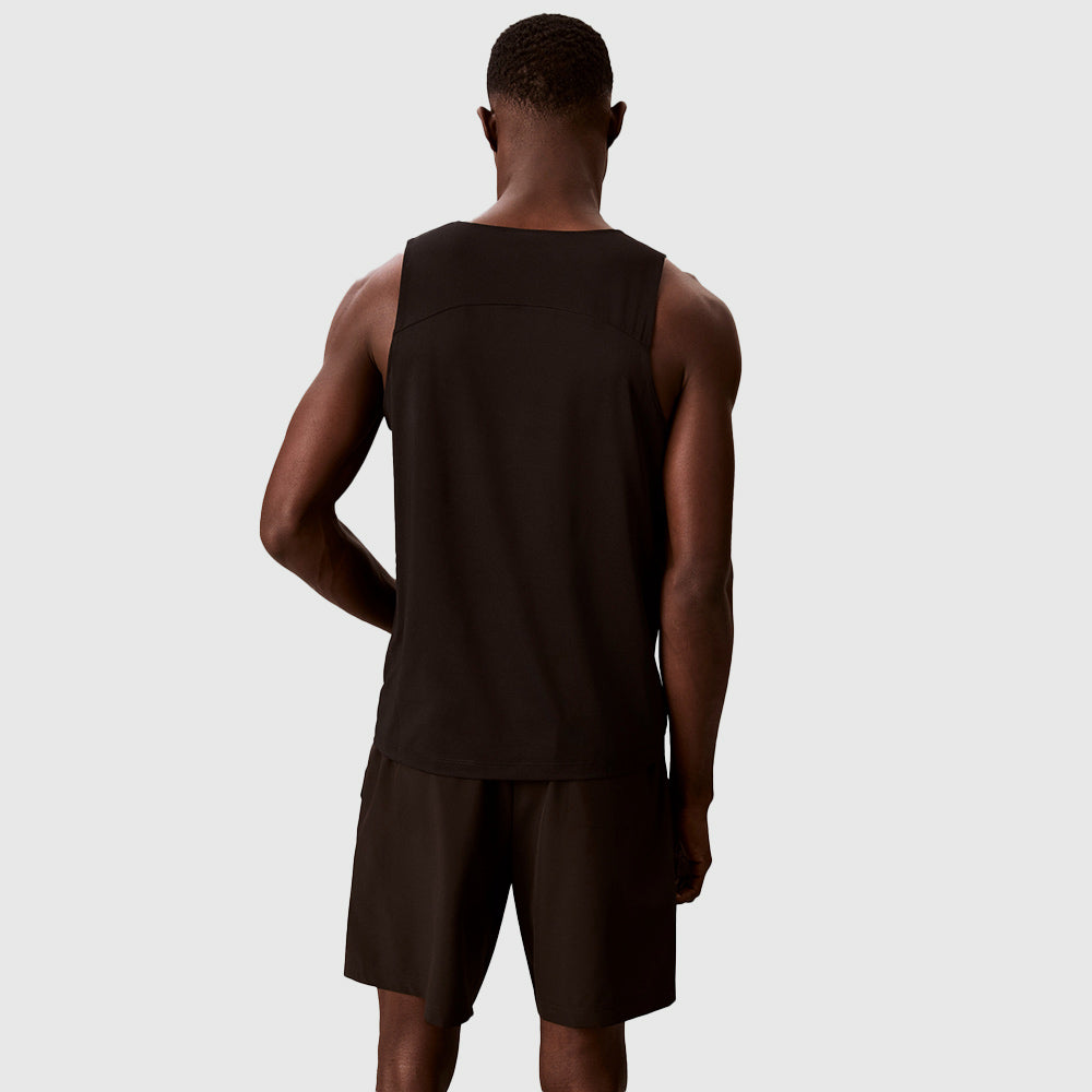 Mesh Performance Tank Top - Black