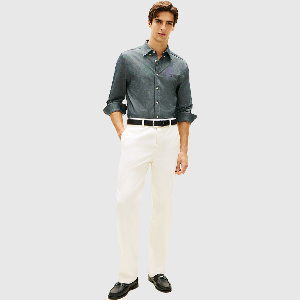 Performance Pique Oxford Shirt - Navy