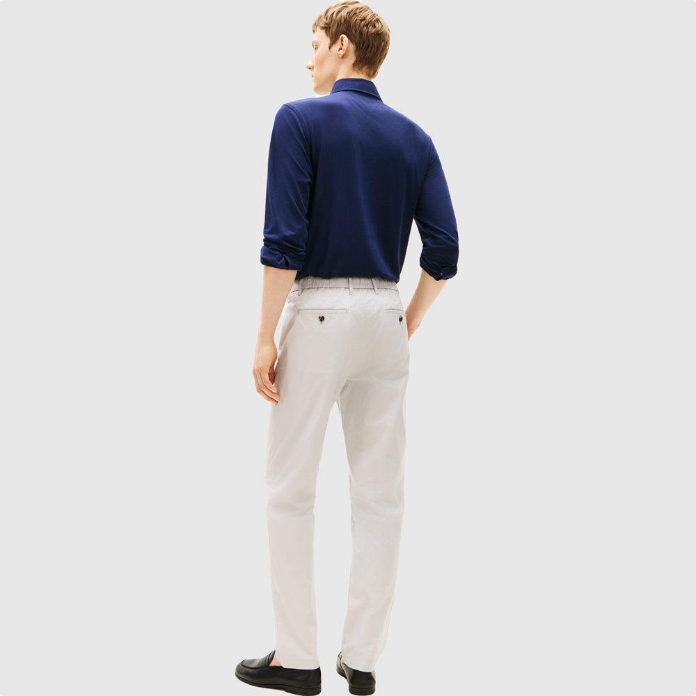 Half Poplin Denton Chino - Light Grey