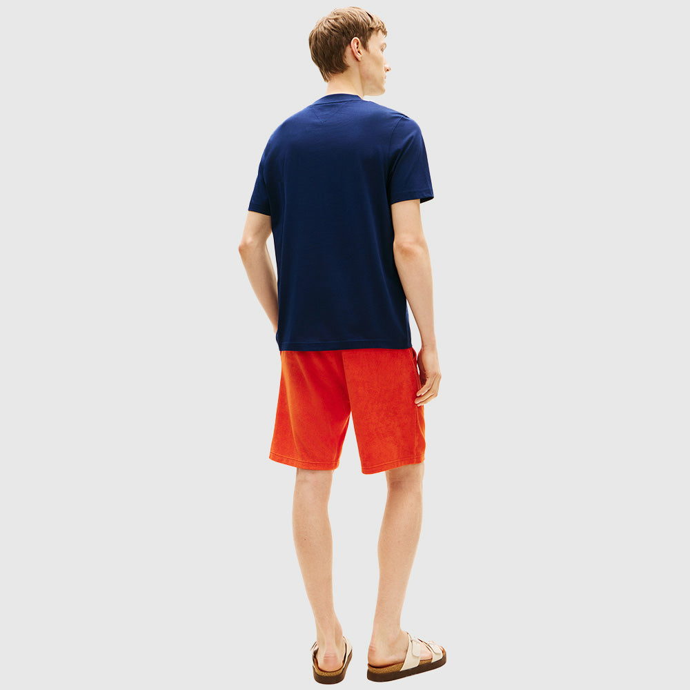 Logo Embroidery Jersey T-Shirt - Navy