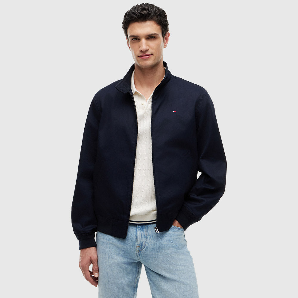 Twill Harrington Jacket - Navy
