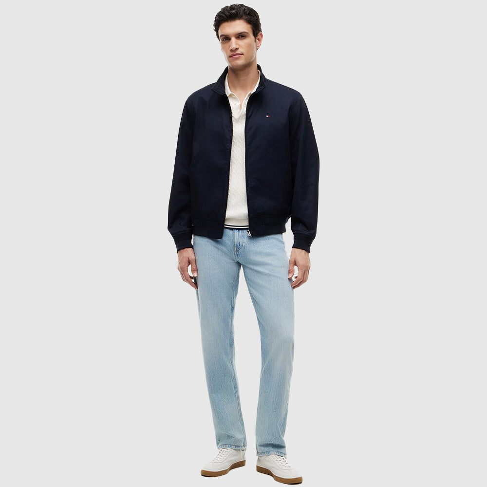 Twill Harrington Jacket - Navy