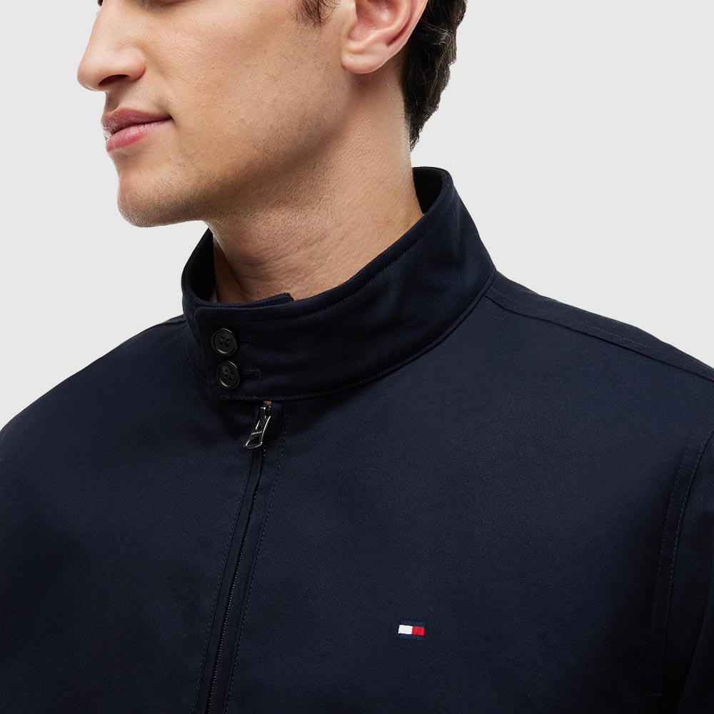 Twill Harrington Jacket - Navy