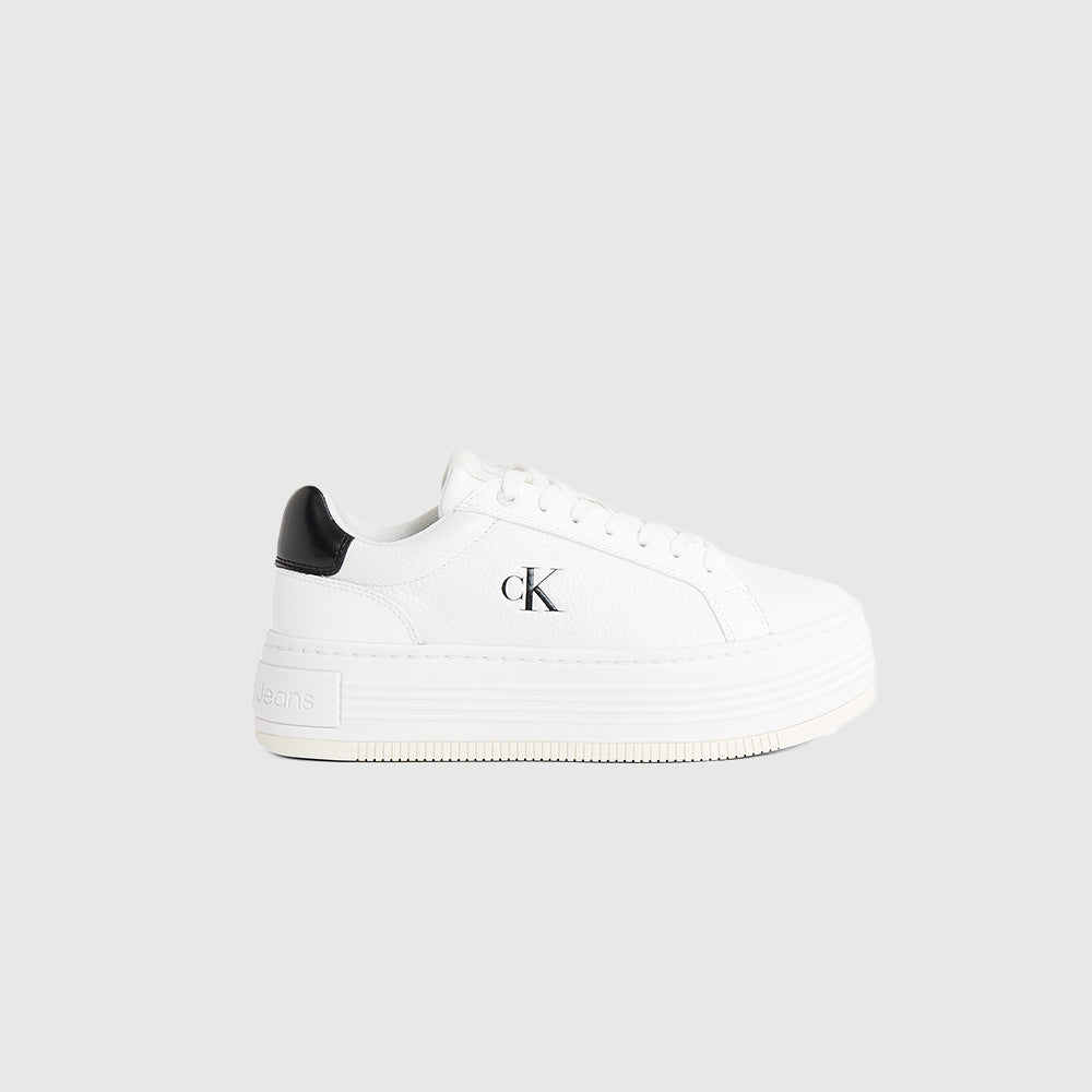 Bold Flatform Low Lace - White*