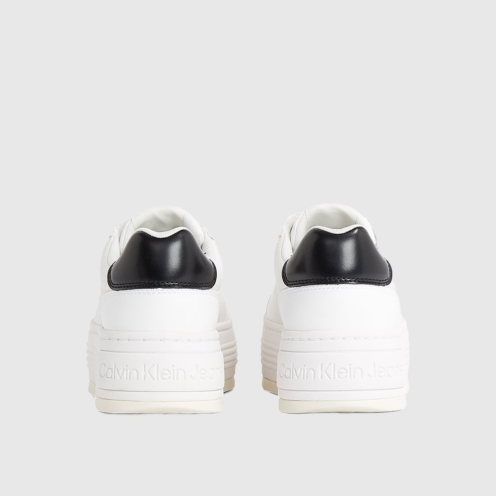 Bold Flatform Low Lace - White*