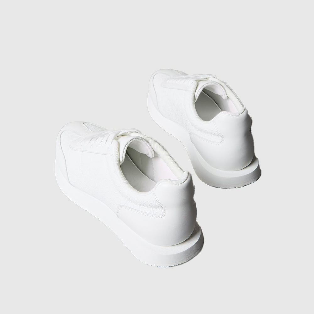 Low Profile Runner Laceup Monologo - White*
