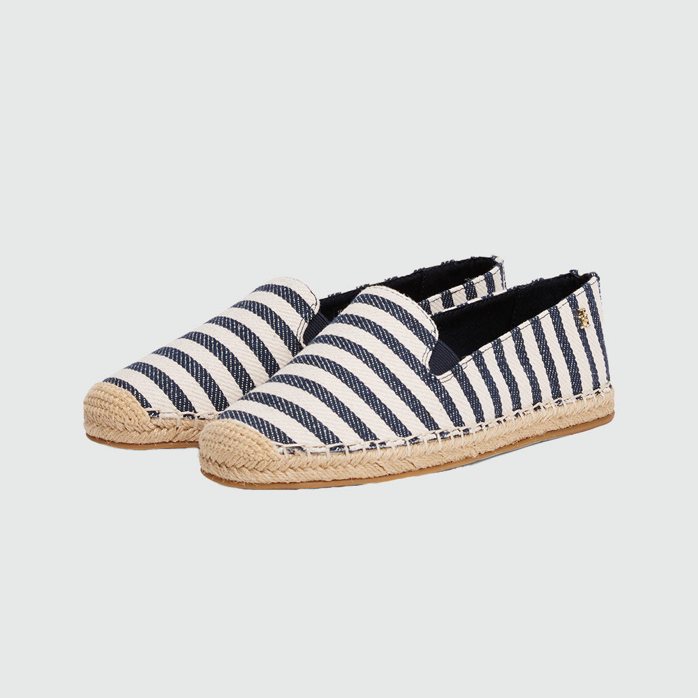 Nautical Stripe Espadrille - Navy Multi*