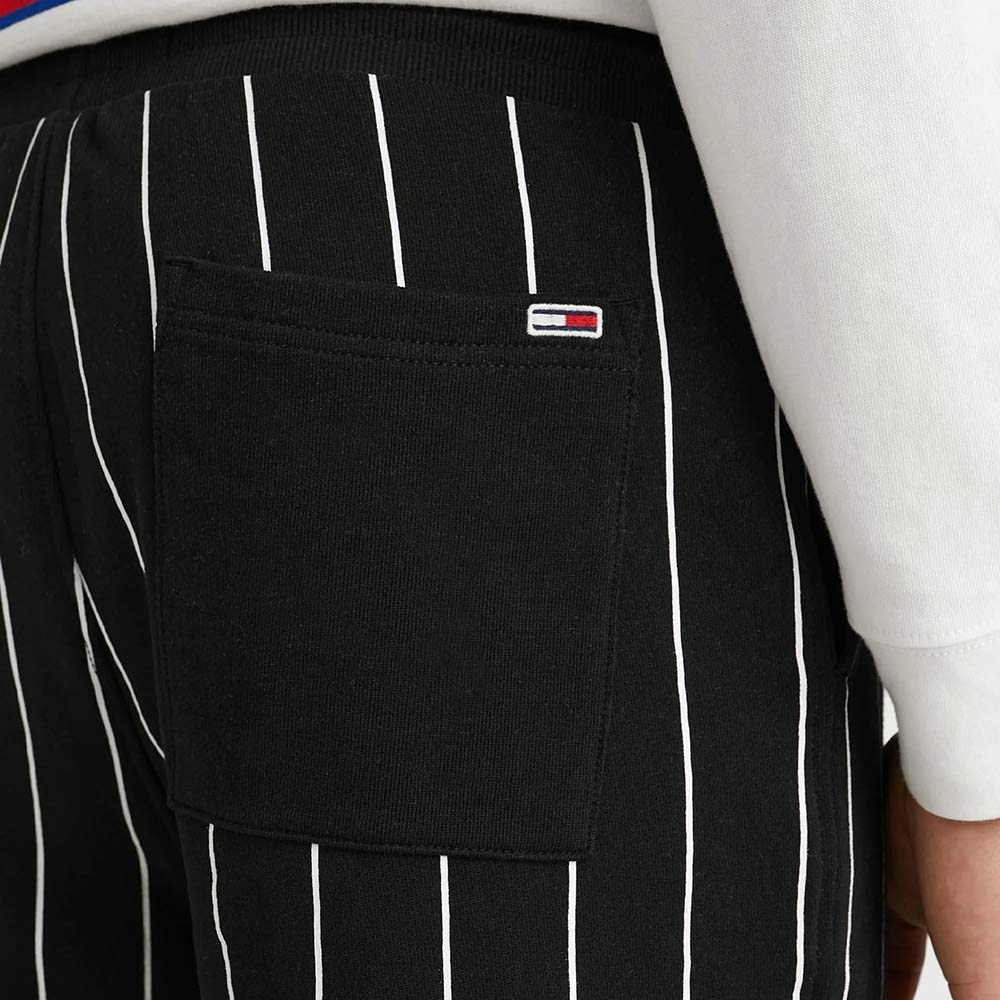 Oversized Pinstripe Short - Black*
