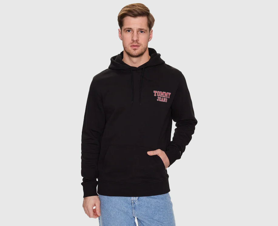 Regular Entry Graphic Hoodie - Black*