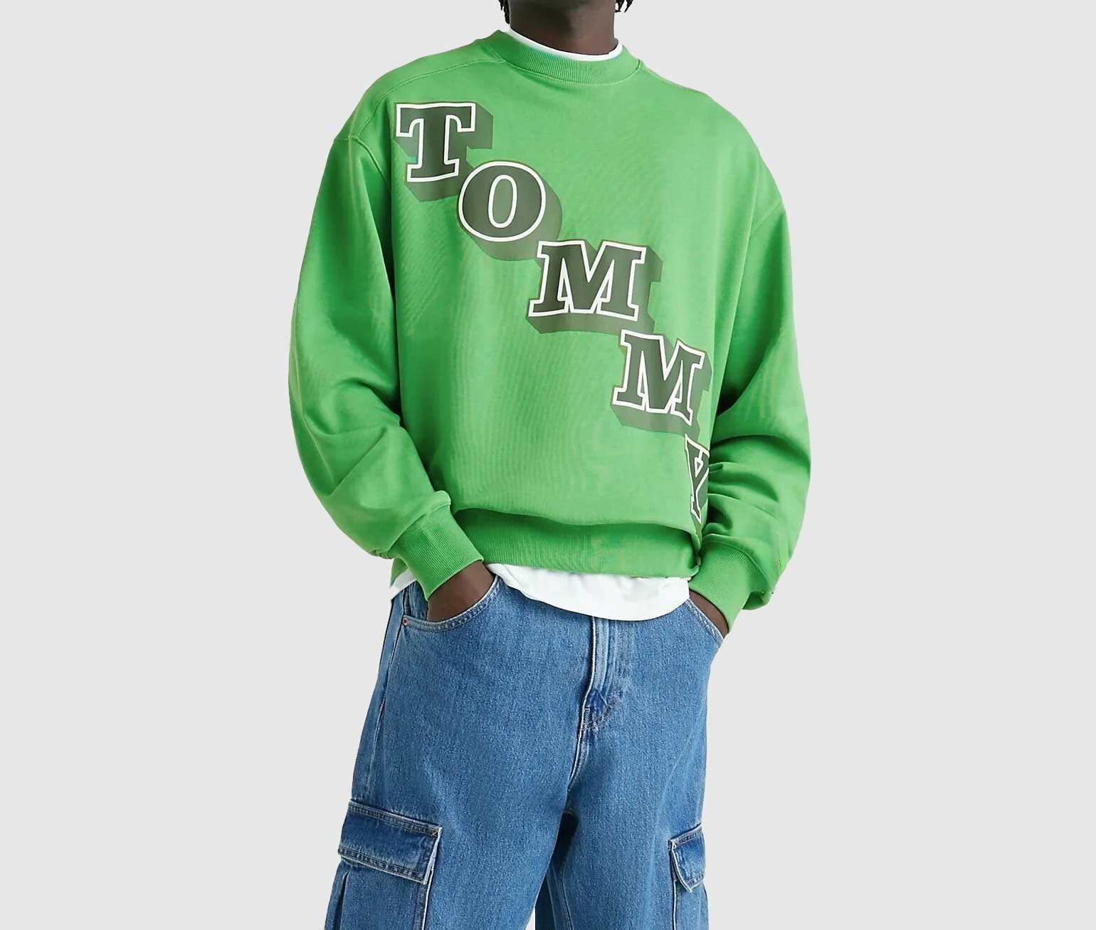Boxy College Pop Crew - Green*