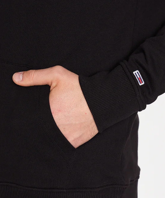 Regular Entry Graphic Hoodie - Black*