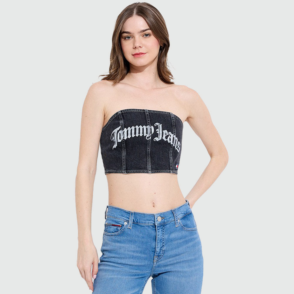 Bustier Top - Denim Black*