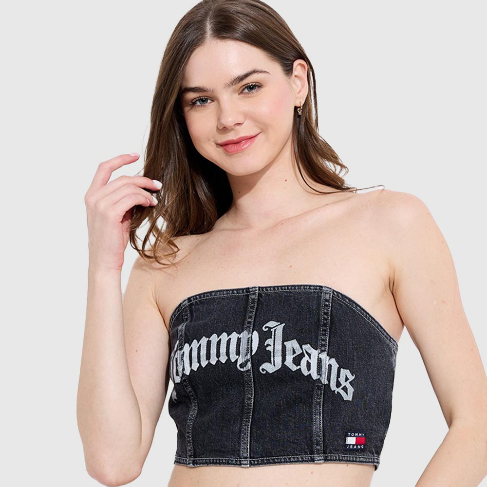 Bustier Top - Denim Black*