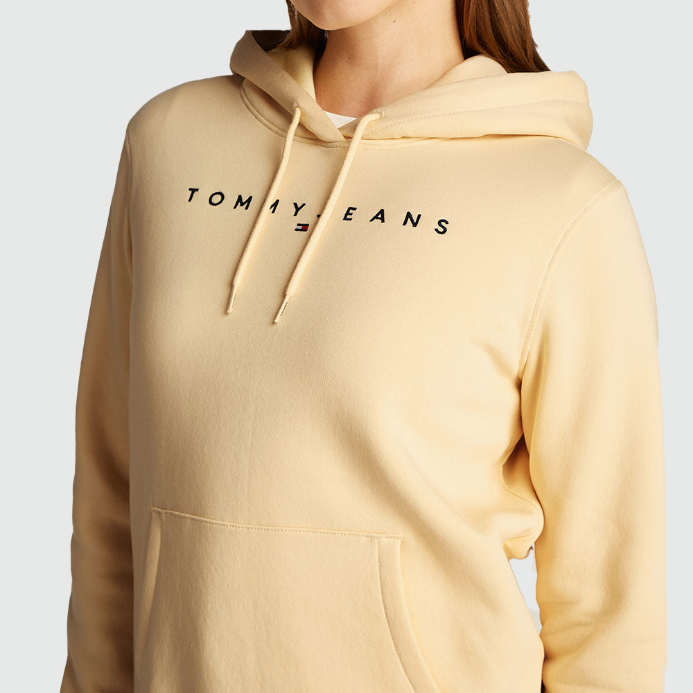 Regular Linear Hoodie - Yellow*