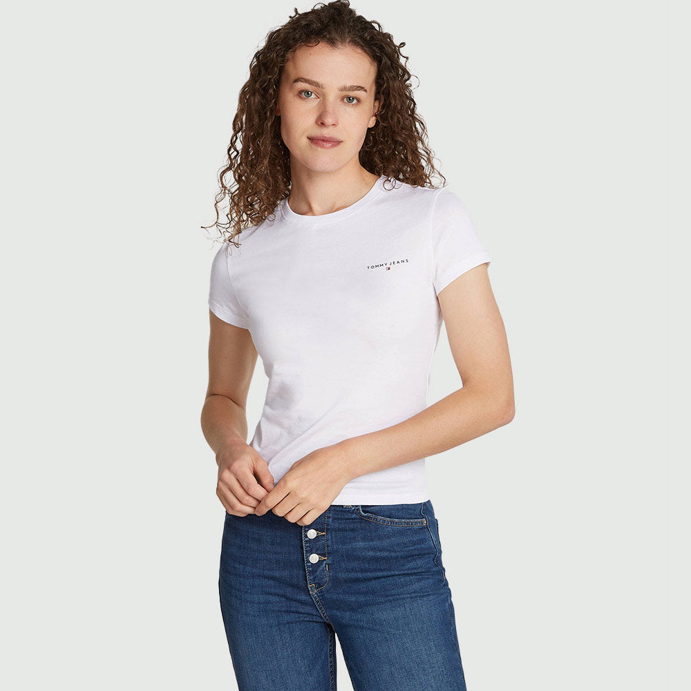 Slim Linear T-Shirt - White*