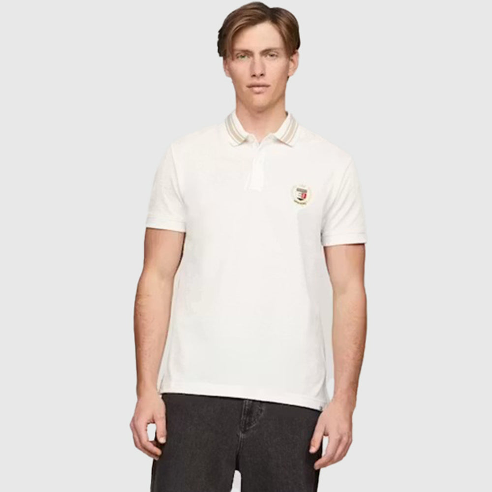 Regular Varsity Polo - Off White*