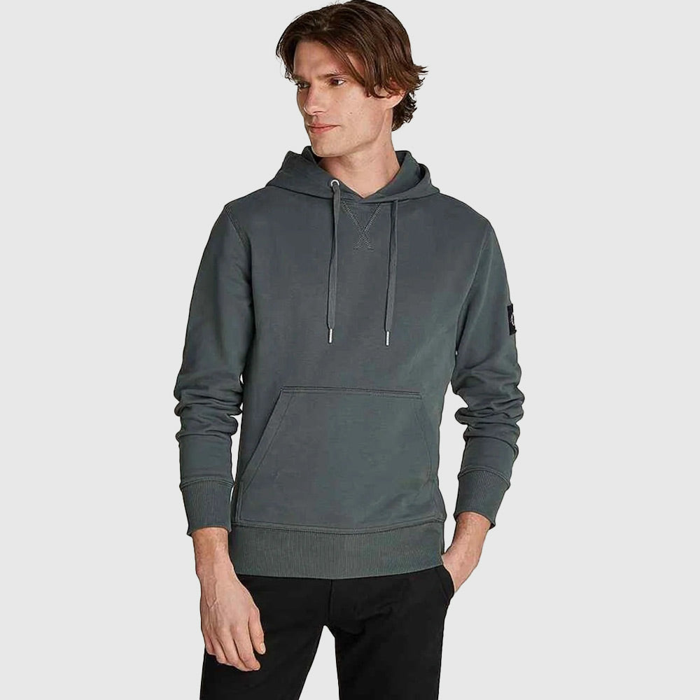 Badge Hoodie - Grey*